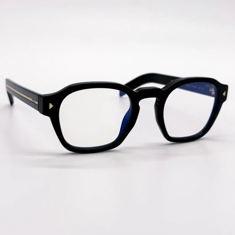 NEW PRADA PRA16S 16K60K EYEGLASSES BLACK PRADA PR A16S 16K60K